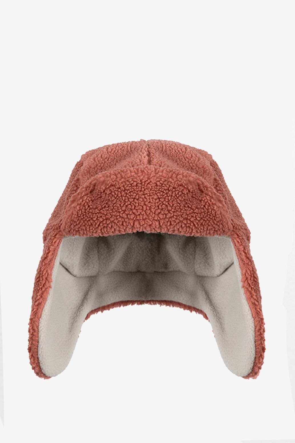 Roze teddy pilotenmuts