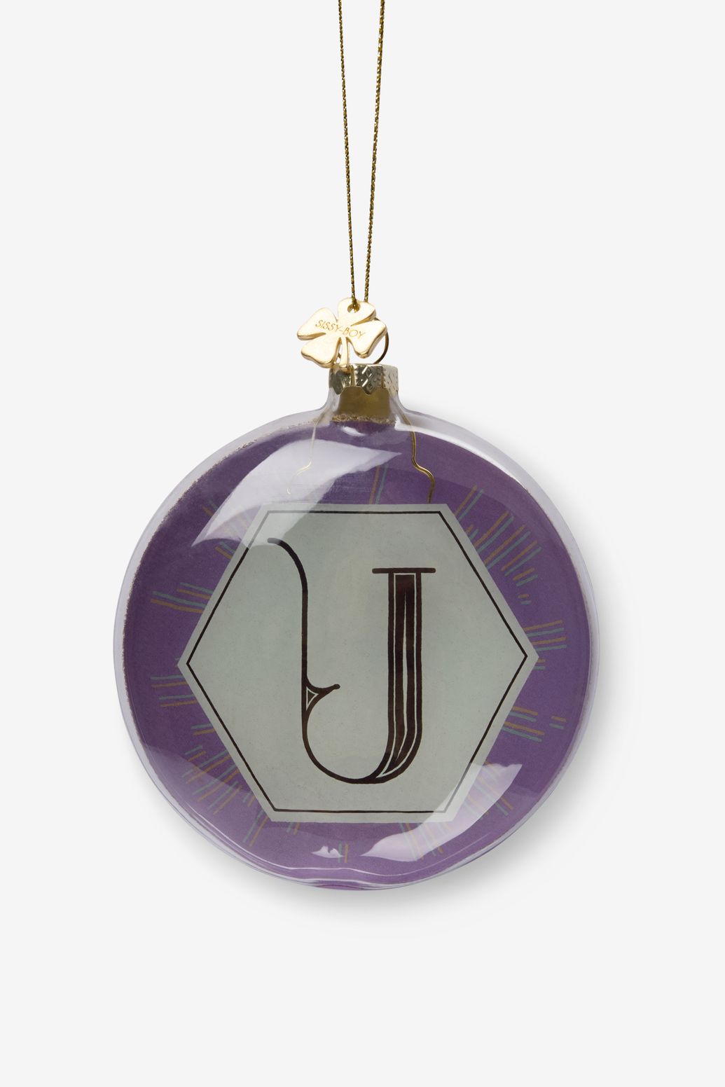 Boule de Noël lettre U