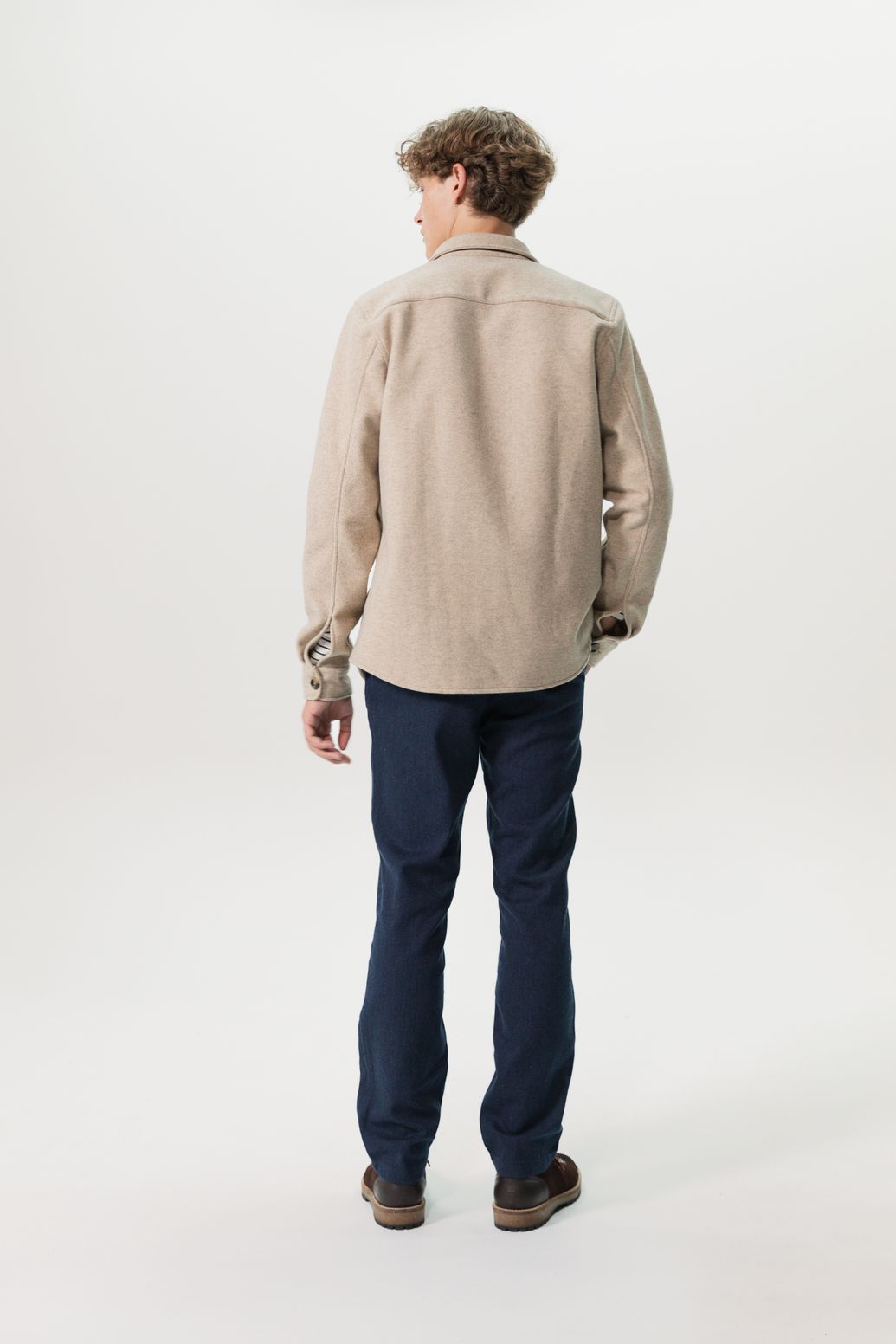 Chino en coton - bleu foncé