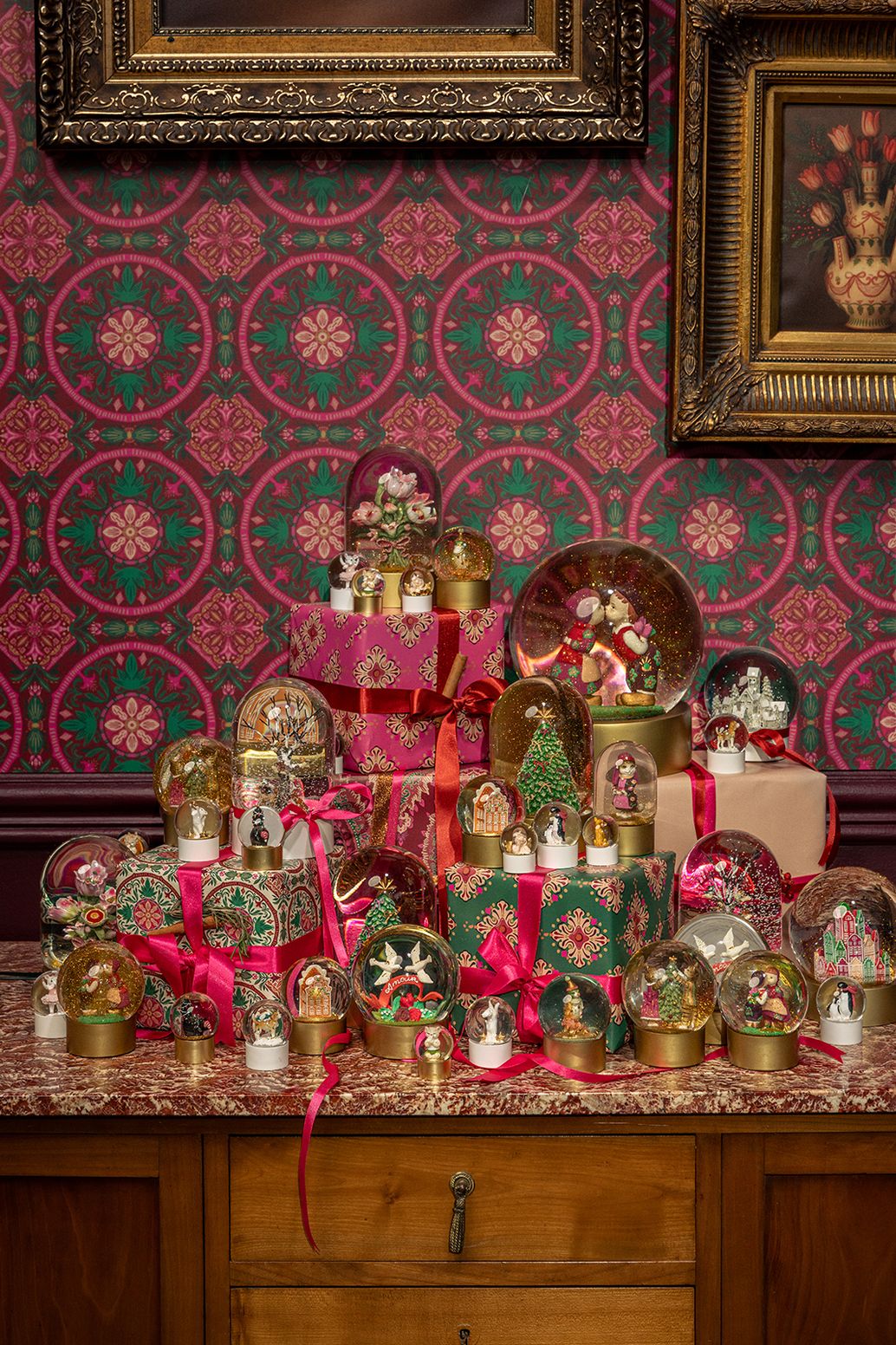 Schneekugel Ballerina-Maus