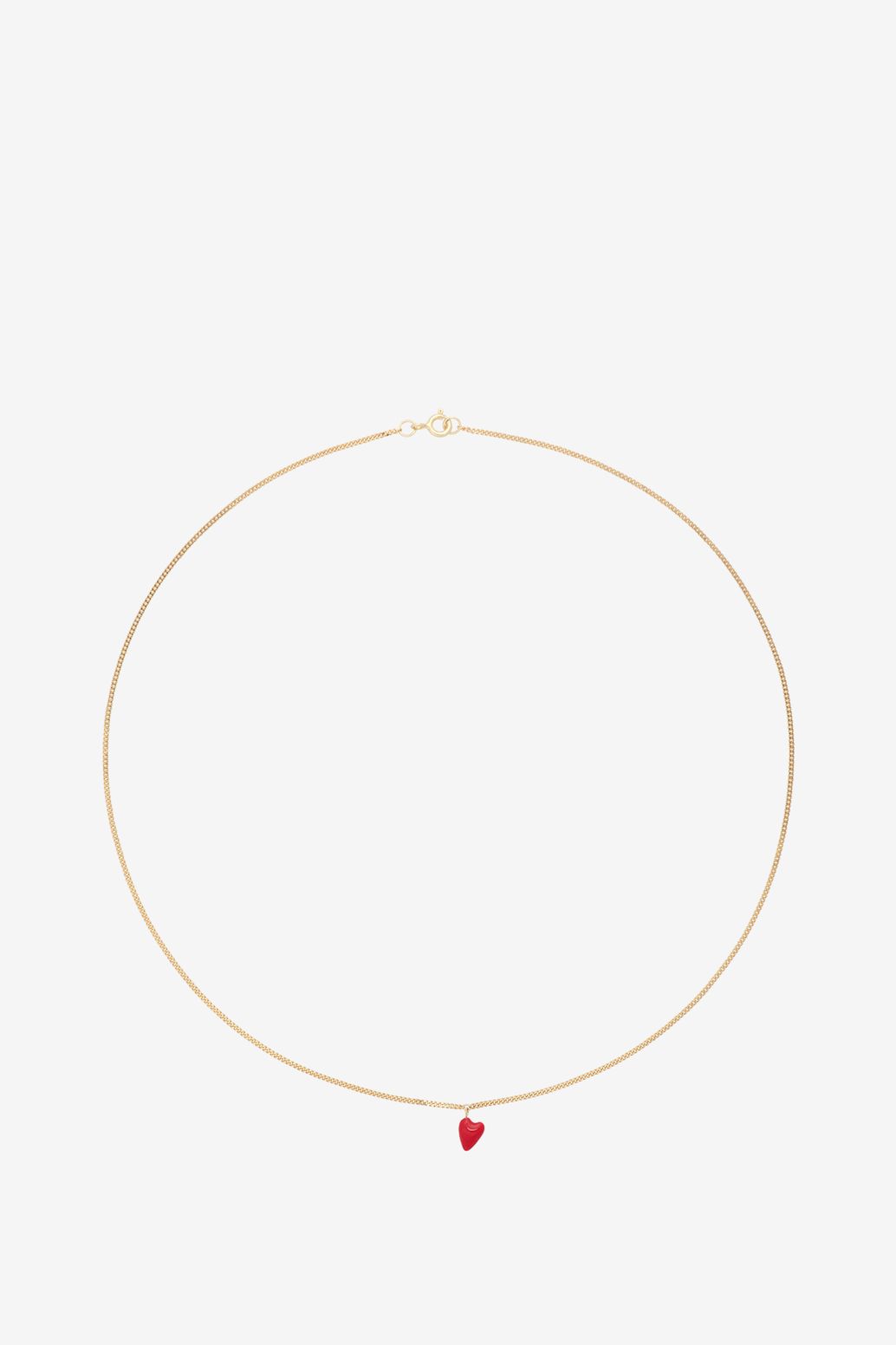 Anna+Nina gold plated heart beat ketting