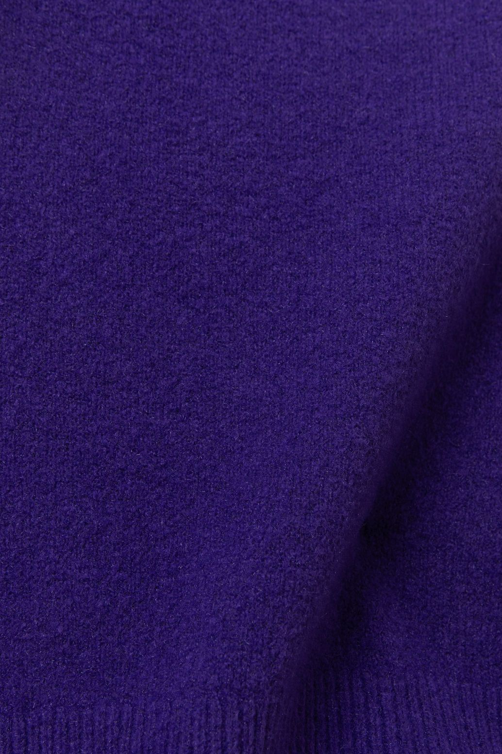 One-Shoulder-Pullover mit Puffärmel - lila