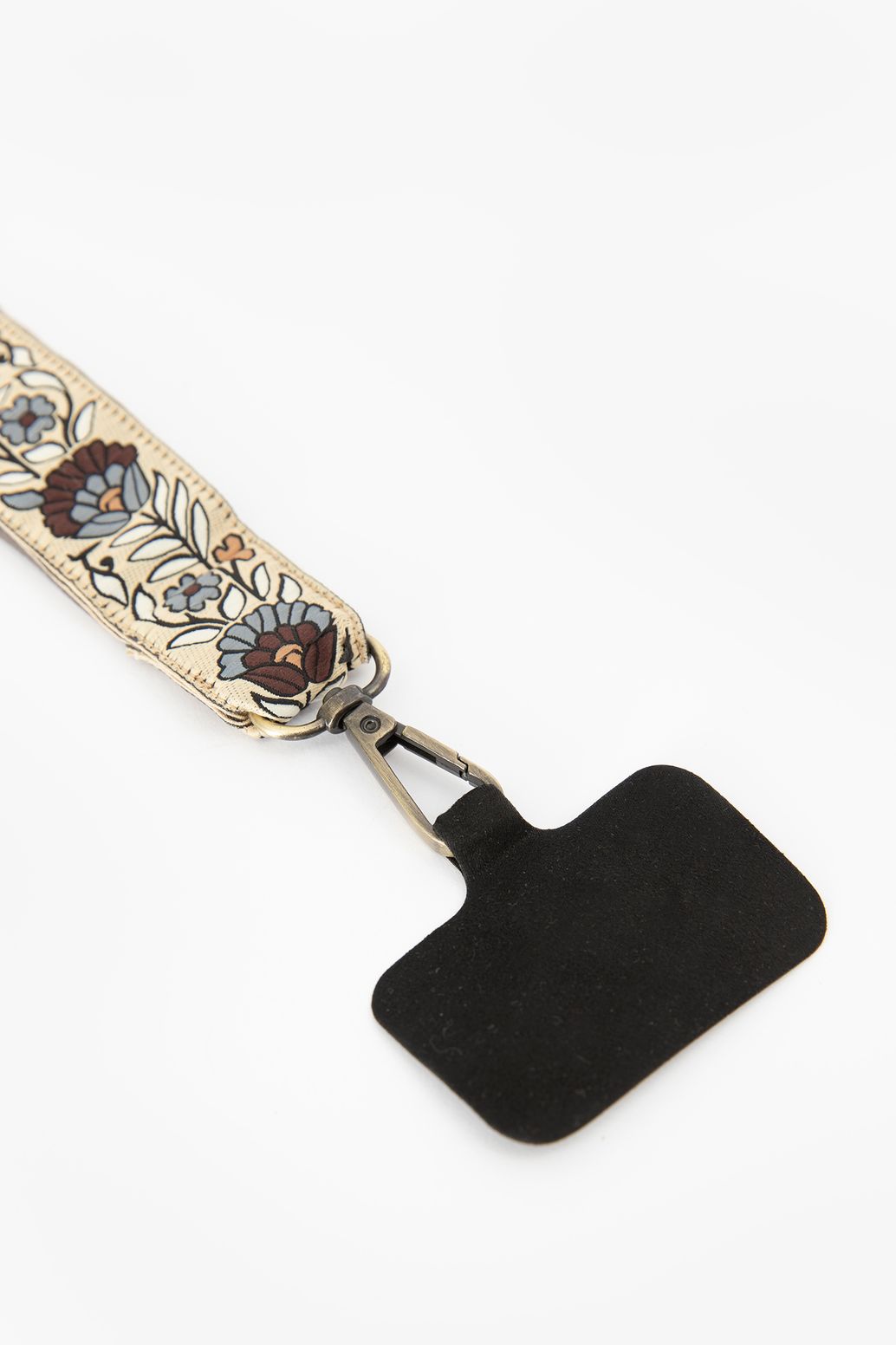 Cordon téléphone jacquard flower