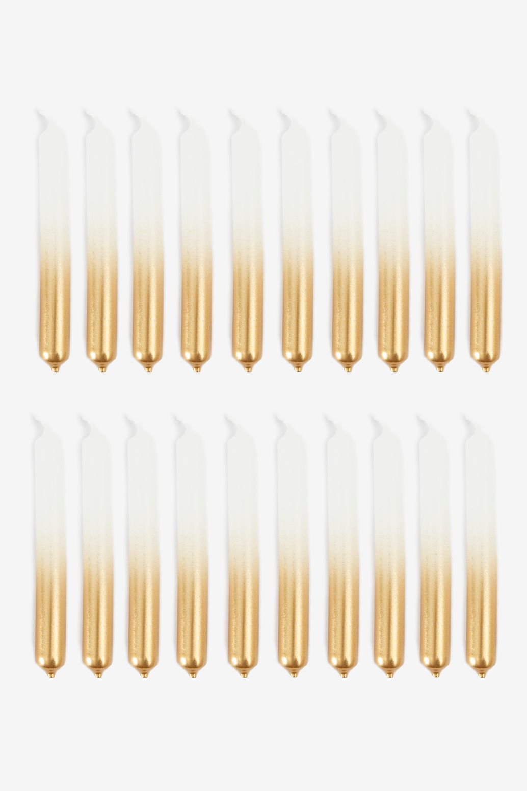Goud met witte mini kaarsen
