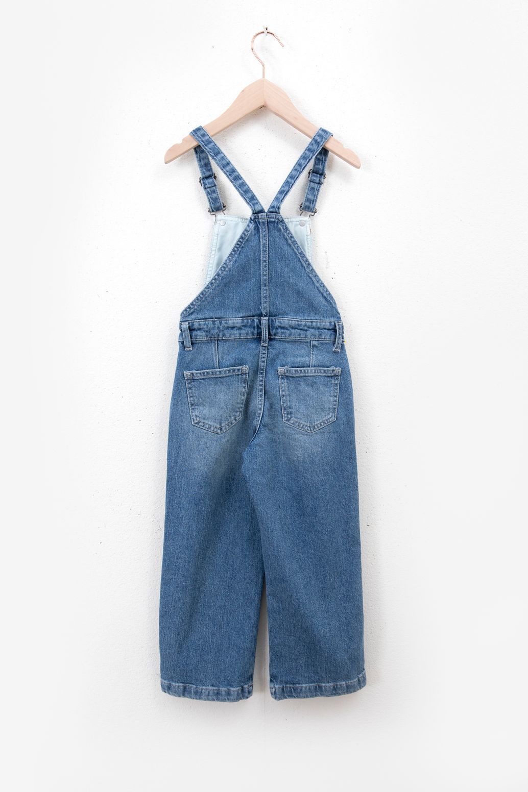 Jeans-Latzhose - blau