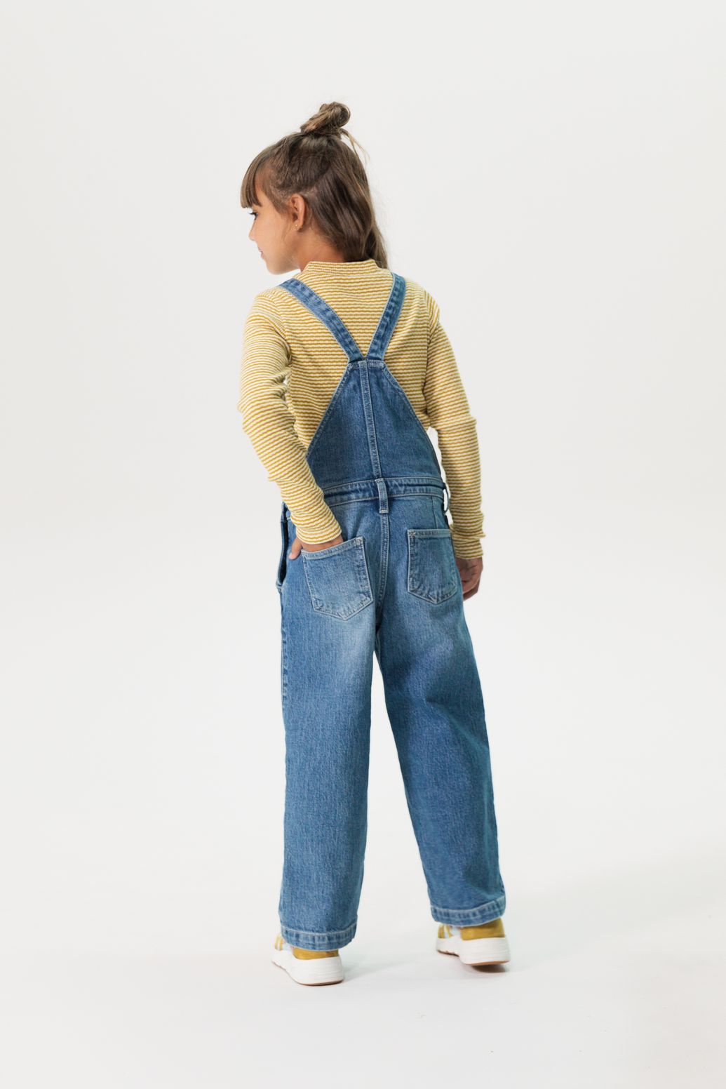 Jeans-Latzhose - blau