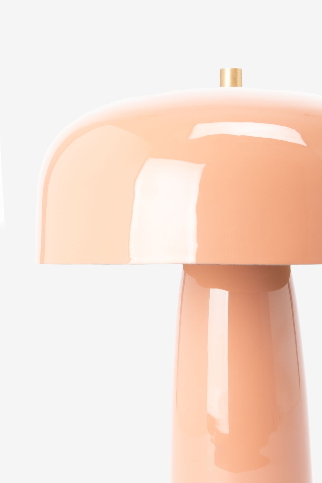 Roest oranje cupola tafellamp