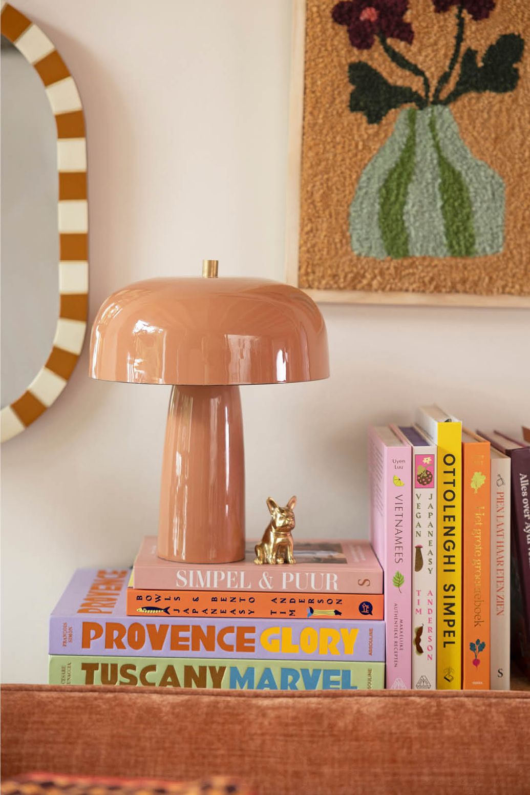 Tischleuchte Cupola - rostbraun