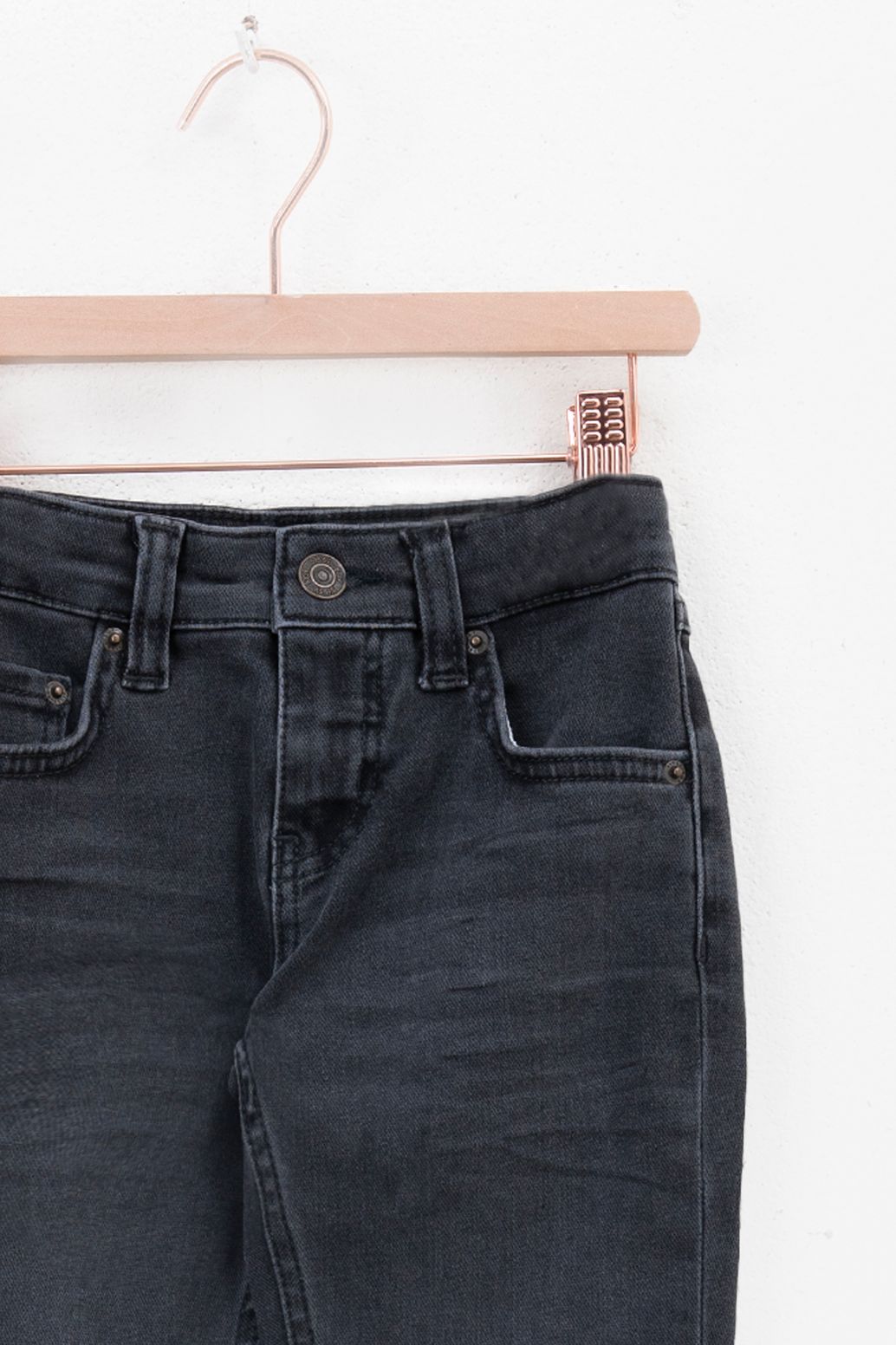 Donkergrijze slim fit jog jeans