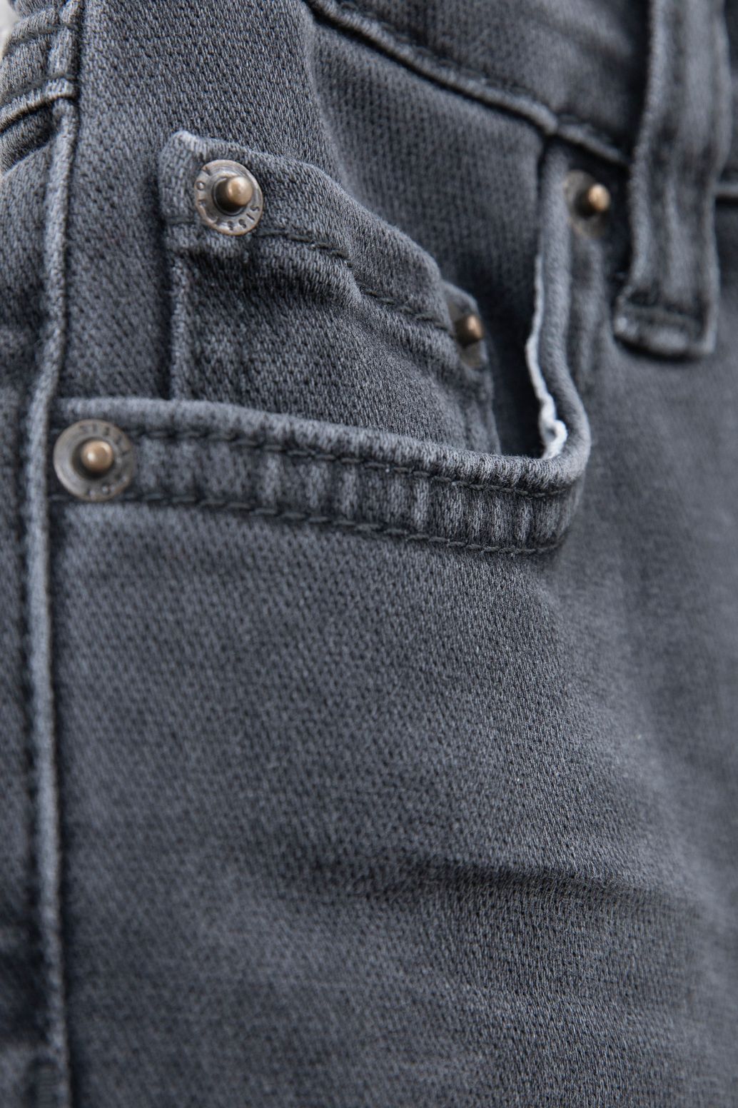 Donkergrijze slim fit jog jeans