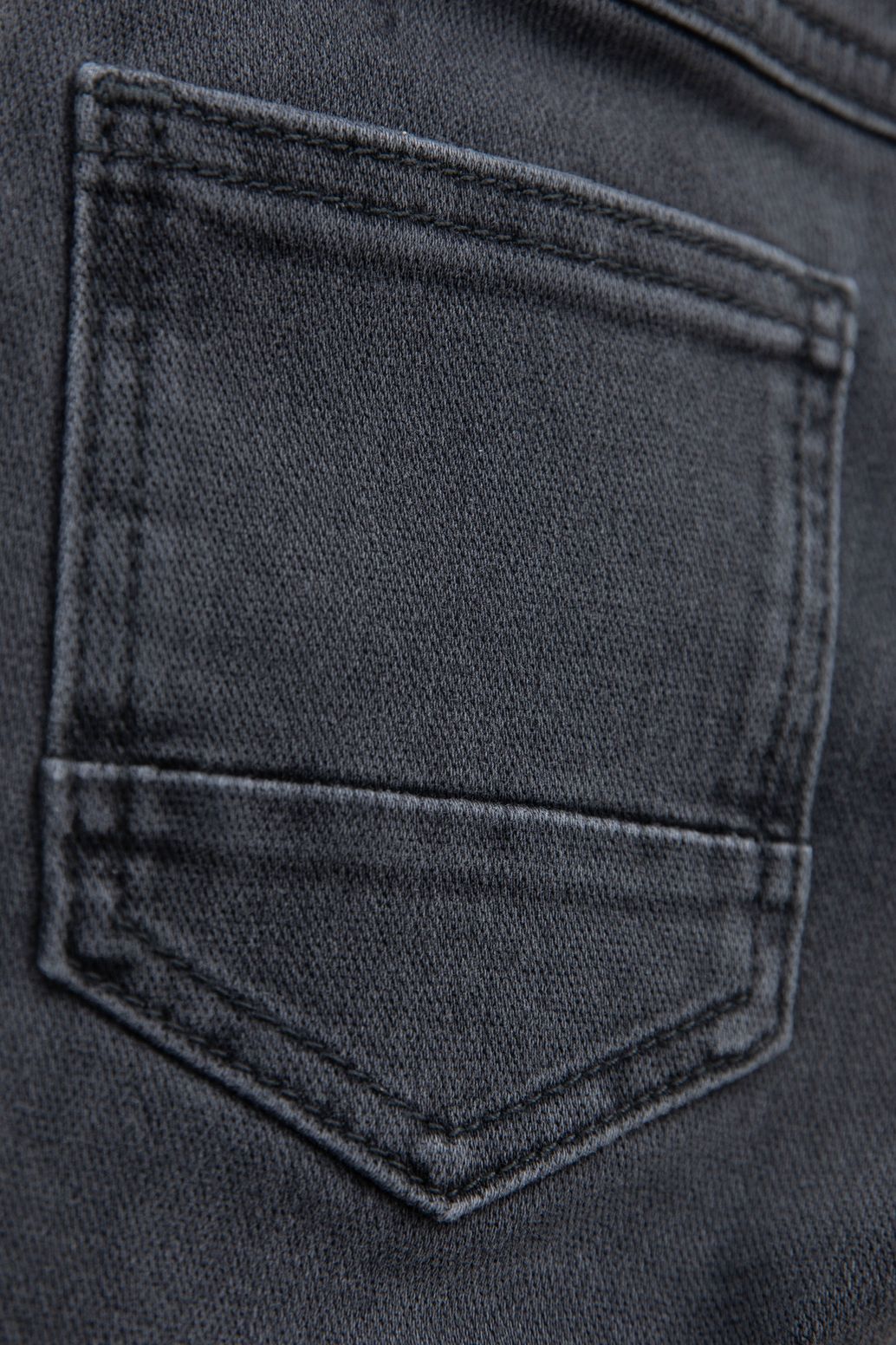 Donkergrijze slim fit jog jeans