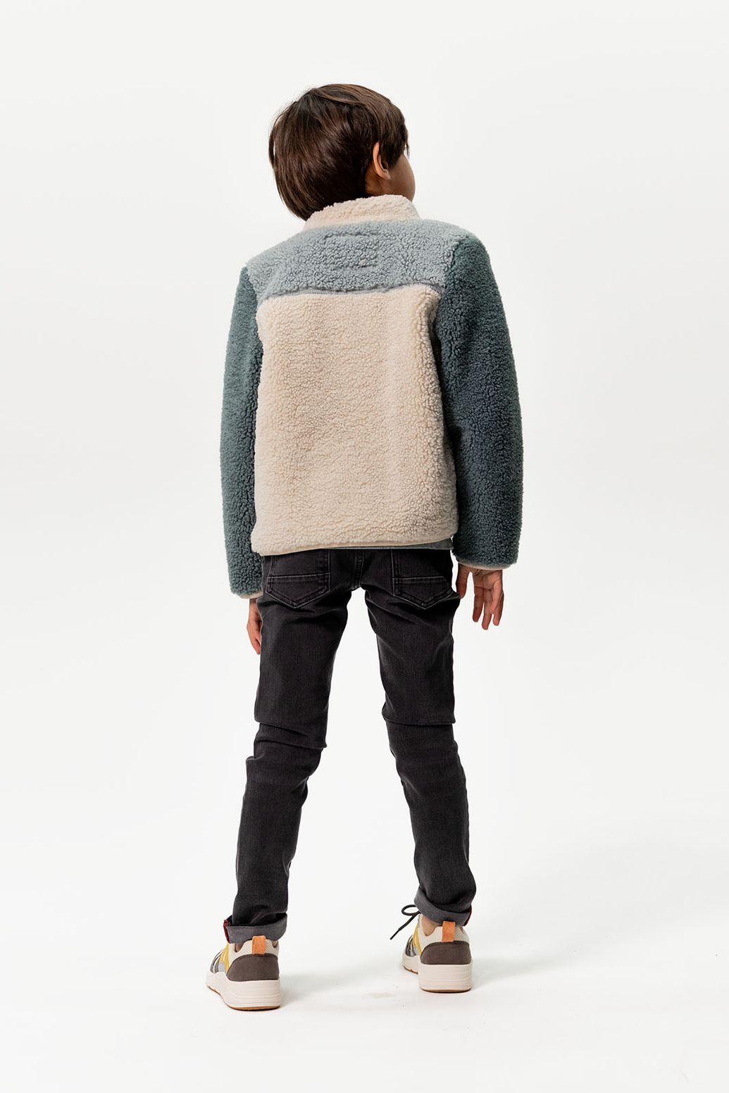 Donkergrijze slim fit jog jeans