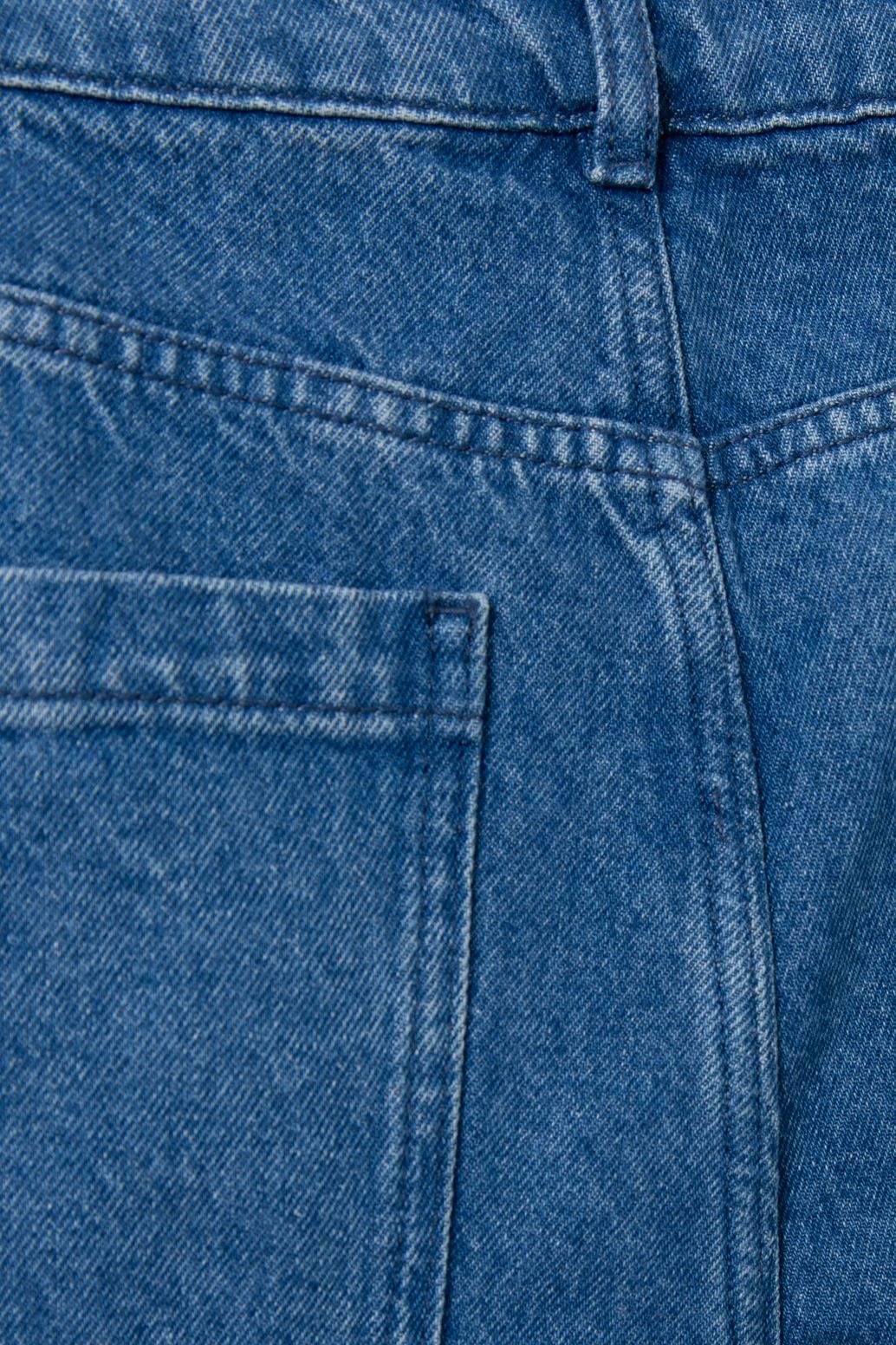 High Waist-Jeans mit weitem Bein Brovary - blau