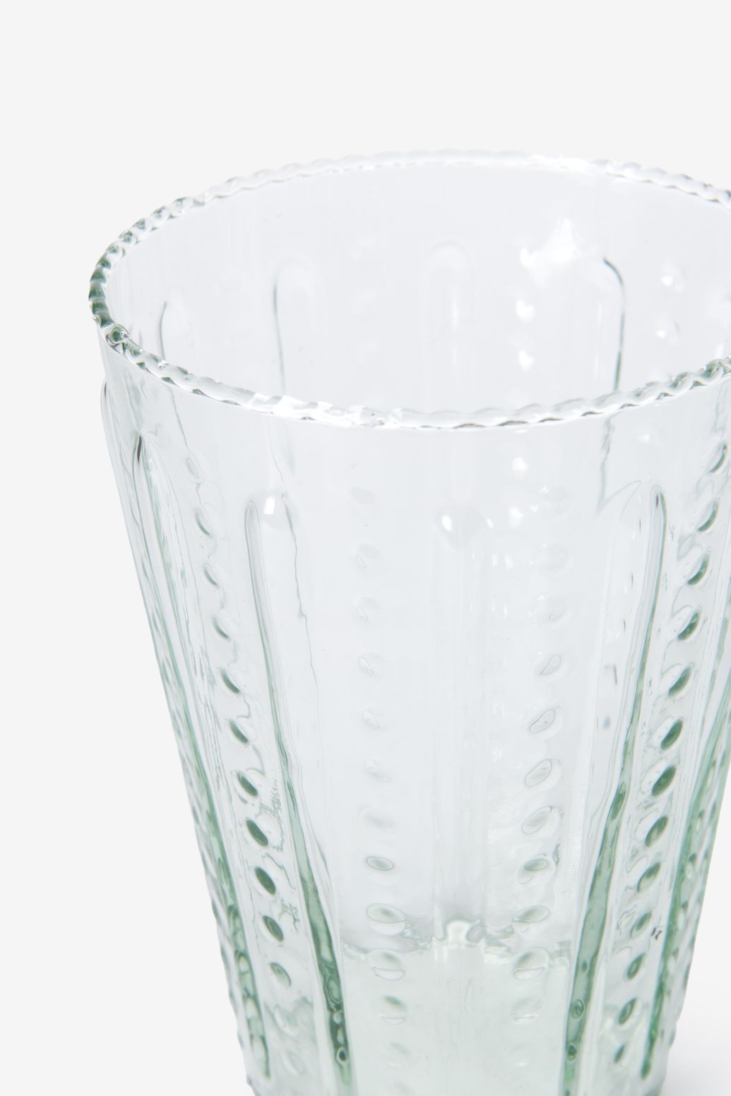 Lichtgroene pearl waterglazen