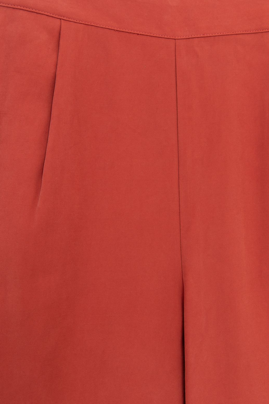 Pantalon jambes larges - rouge foncé