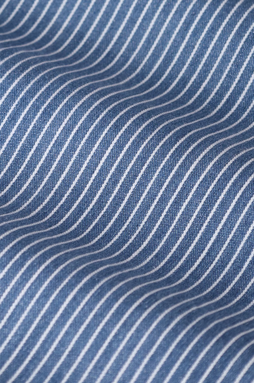 Gestreepte high waist wide leg jeans