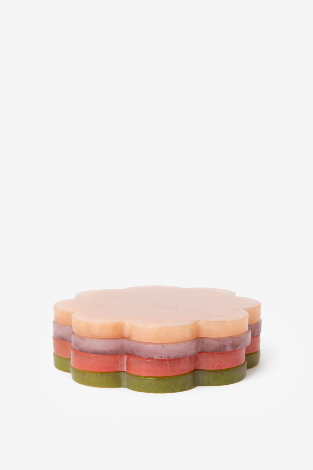 Resin-Untersetzter für Gläser - mehrfarbig