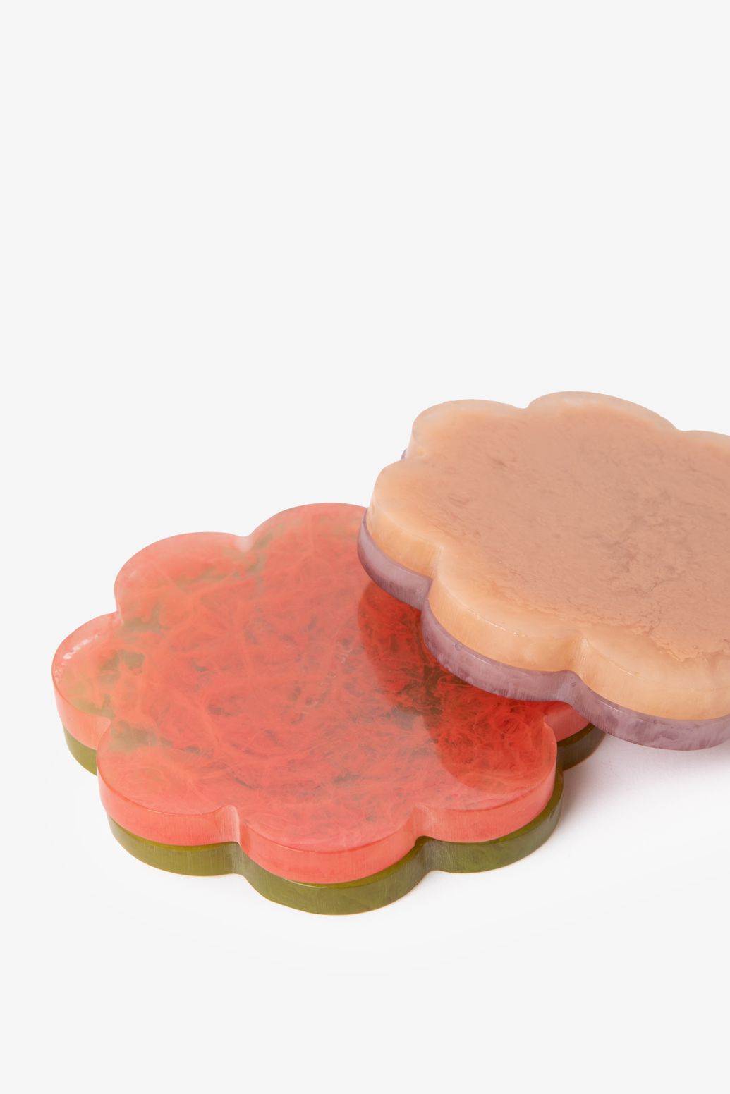 Resin-Untersetzter für Gläser - mehrfarbig