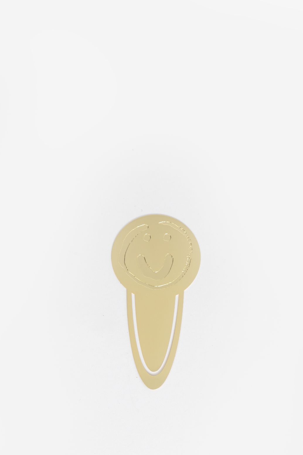 Marque-page smiley - doré