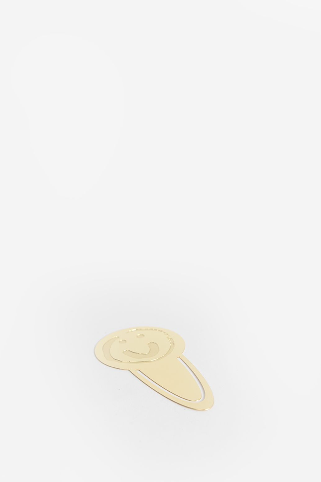 Marque-page smiley - doré