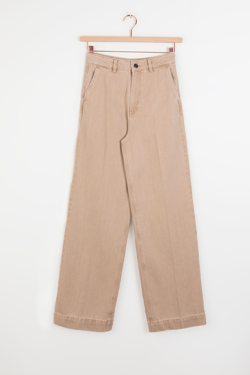 Weite Jeans - beige