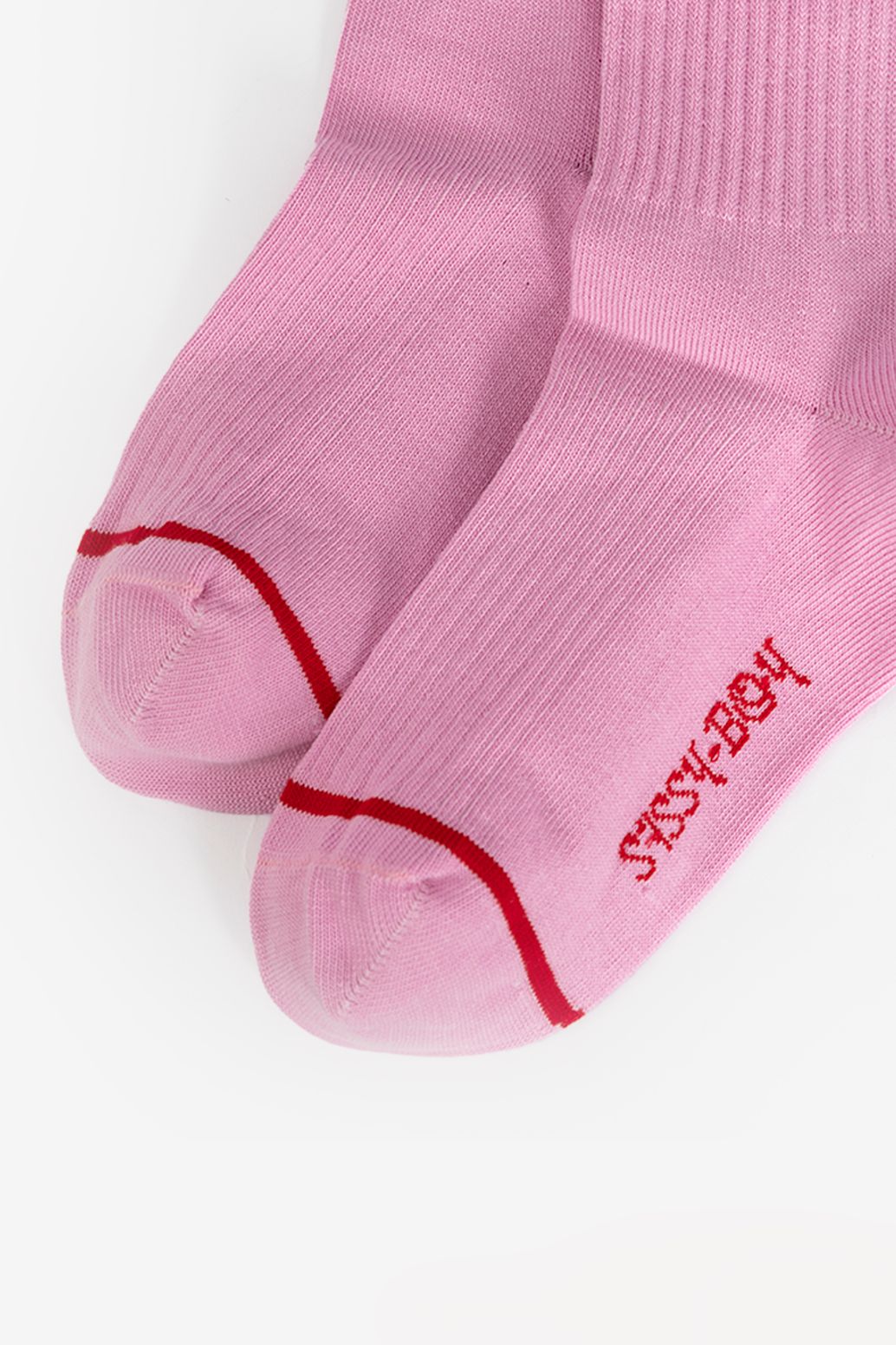 Chaussettes de sport avec cœur - rose