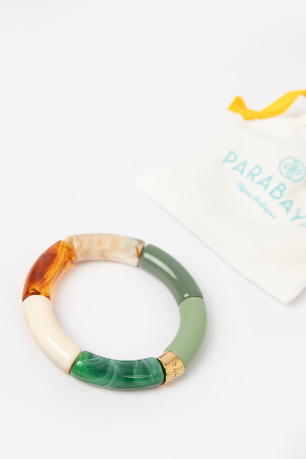 Parabaya groene resin armband