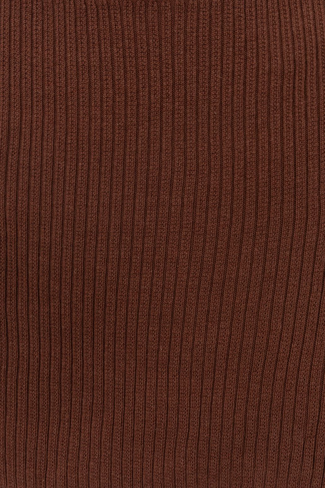 Top tricoté sans bretelles - marron foncé