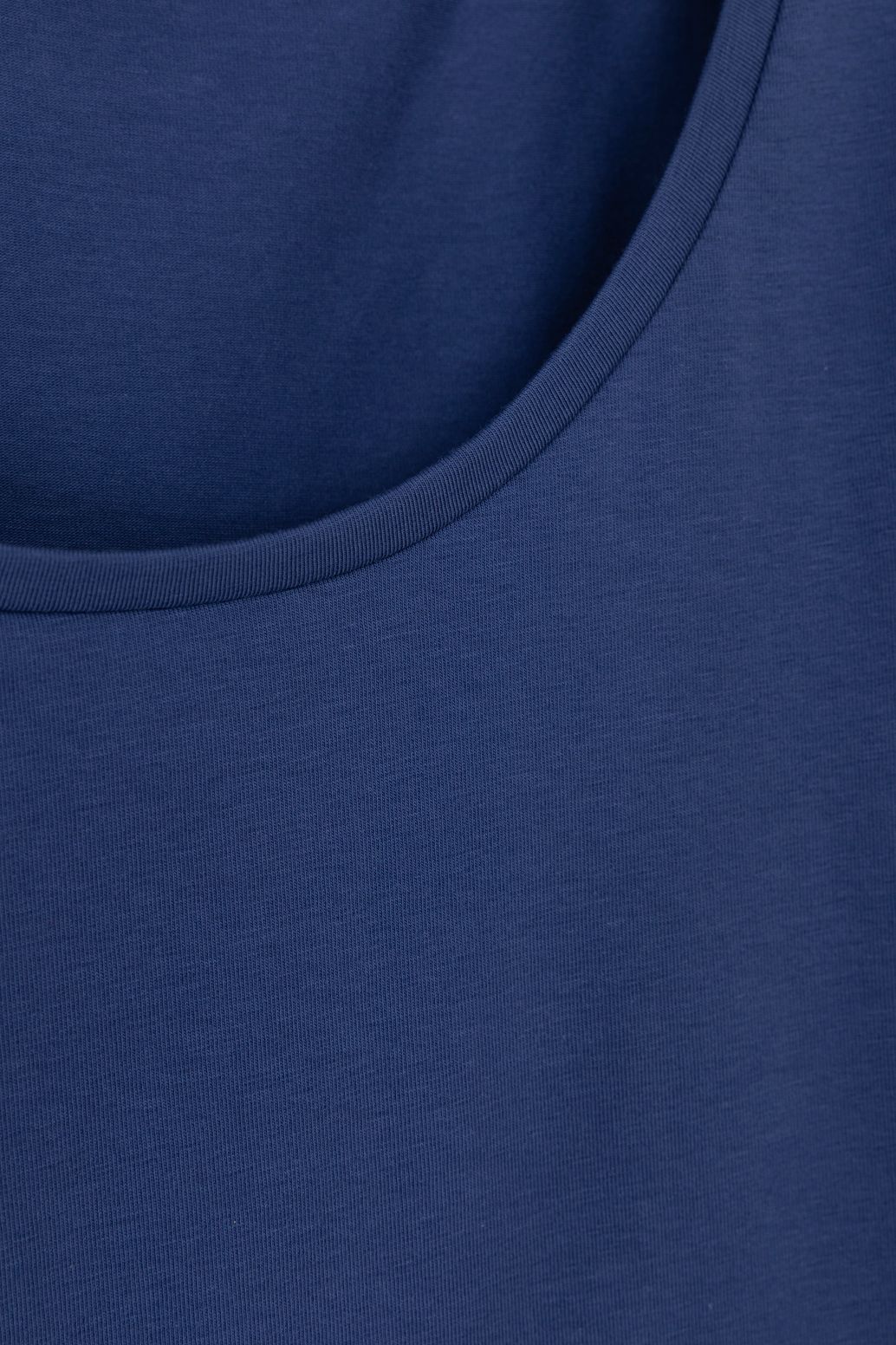 Blauw T-shirt met ronde hals