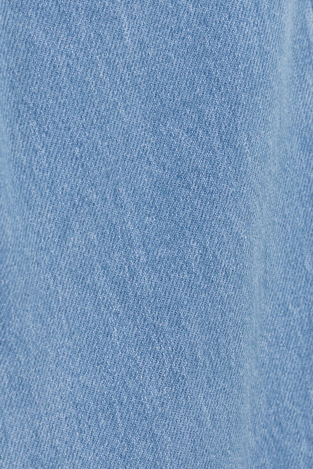 Denim-Jogger mit Kordelzug - hellblau