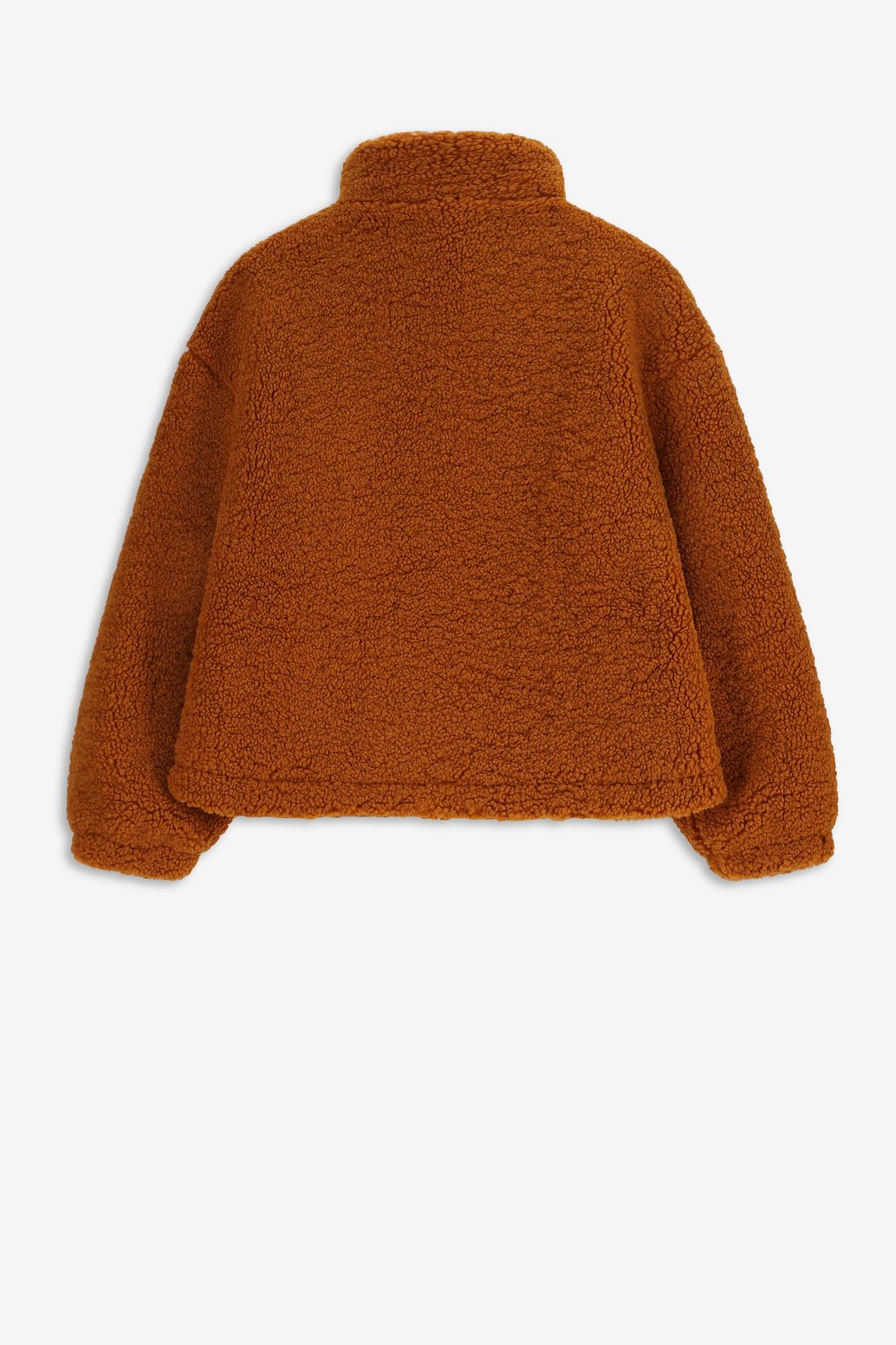 Veste courte duveteuse - marron