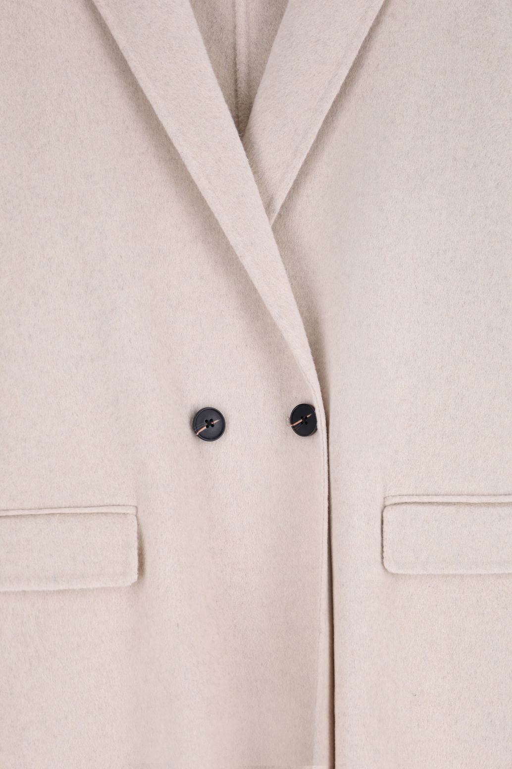 Wollmantel - beige