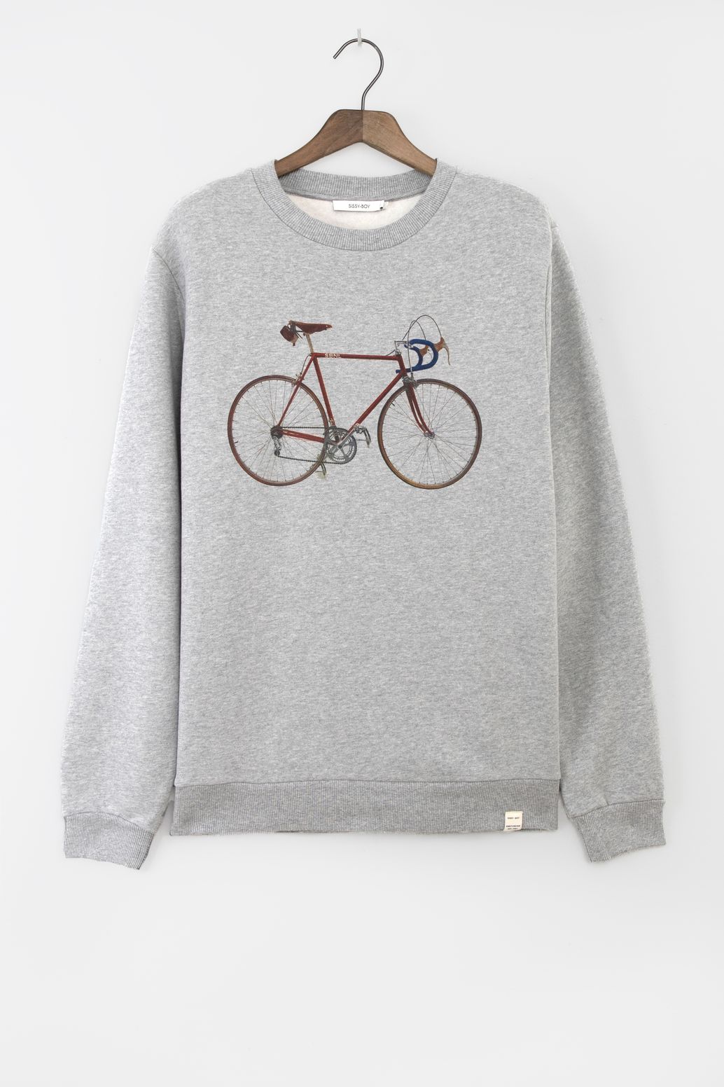 Sweat avec vélo - gris