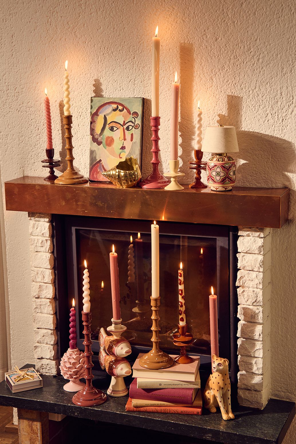 Kerzenhalter medium - braun