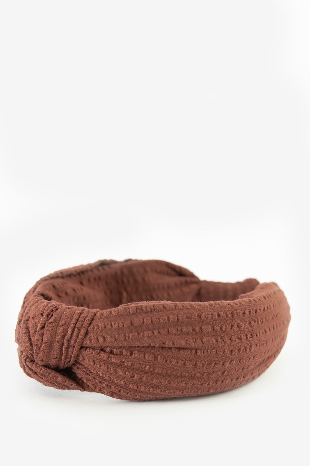 Bandeau avec nœud - marron-rouge