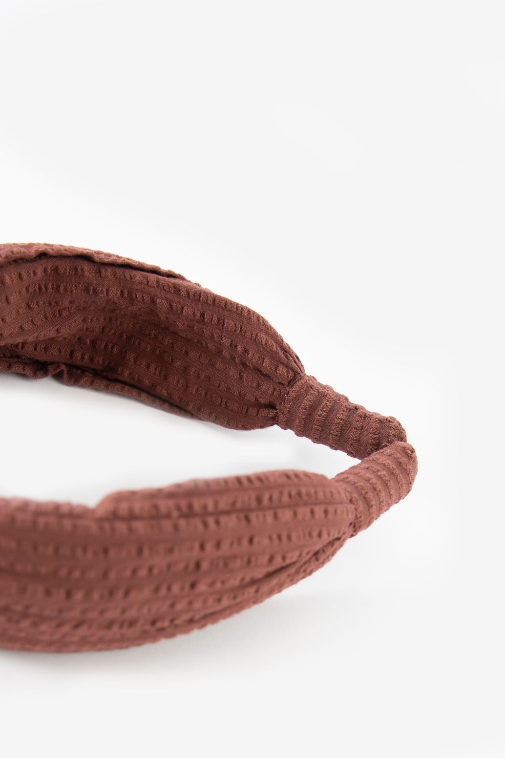 Bandeau avec nœud - marron-rouge
