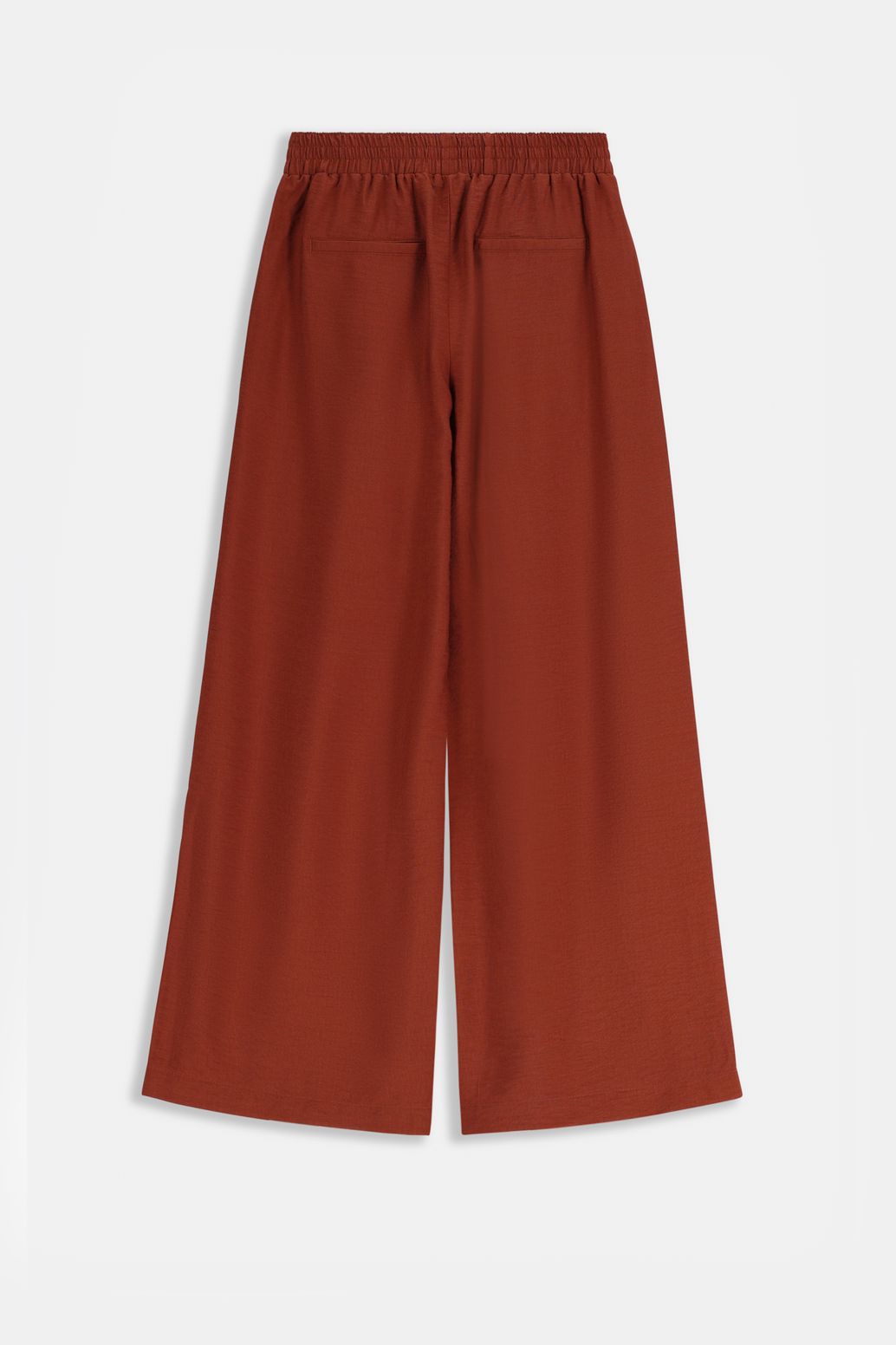 Weite Stoffhose - braun