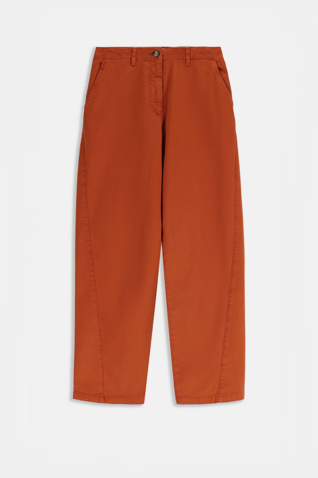 Donkeroranje mid waist tapered leg jeans