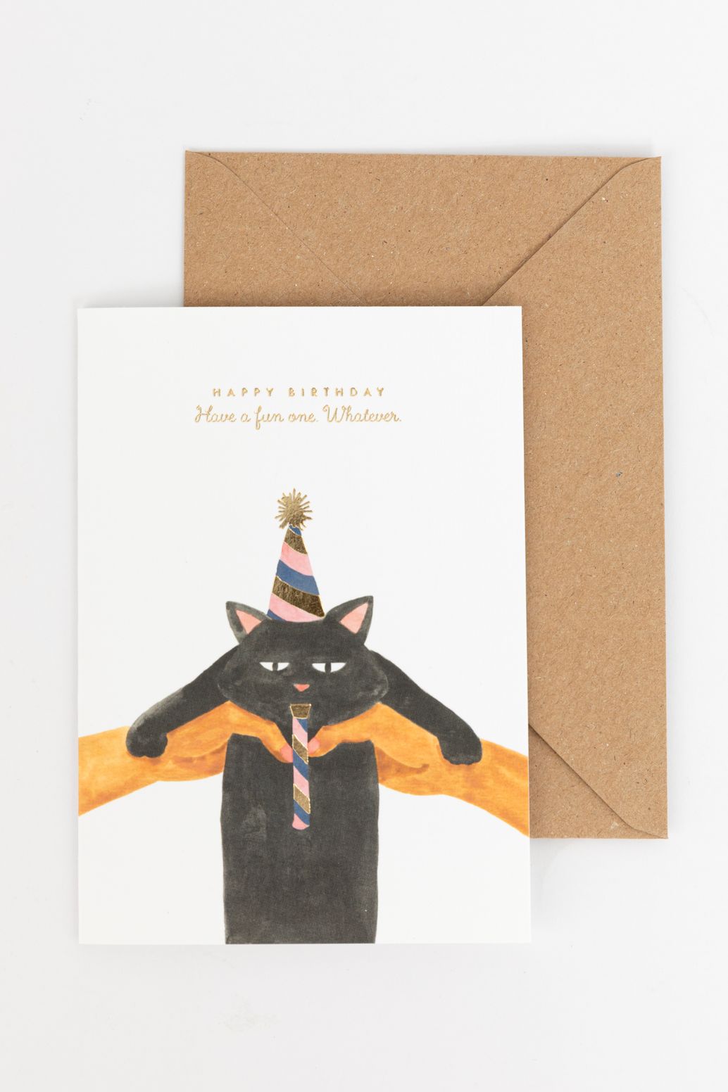 Postkaart Happy Birthday cat