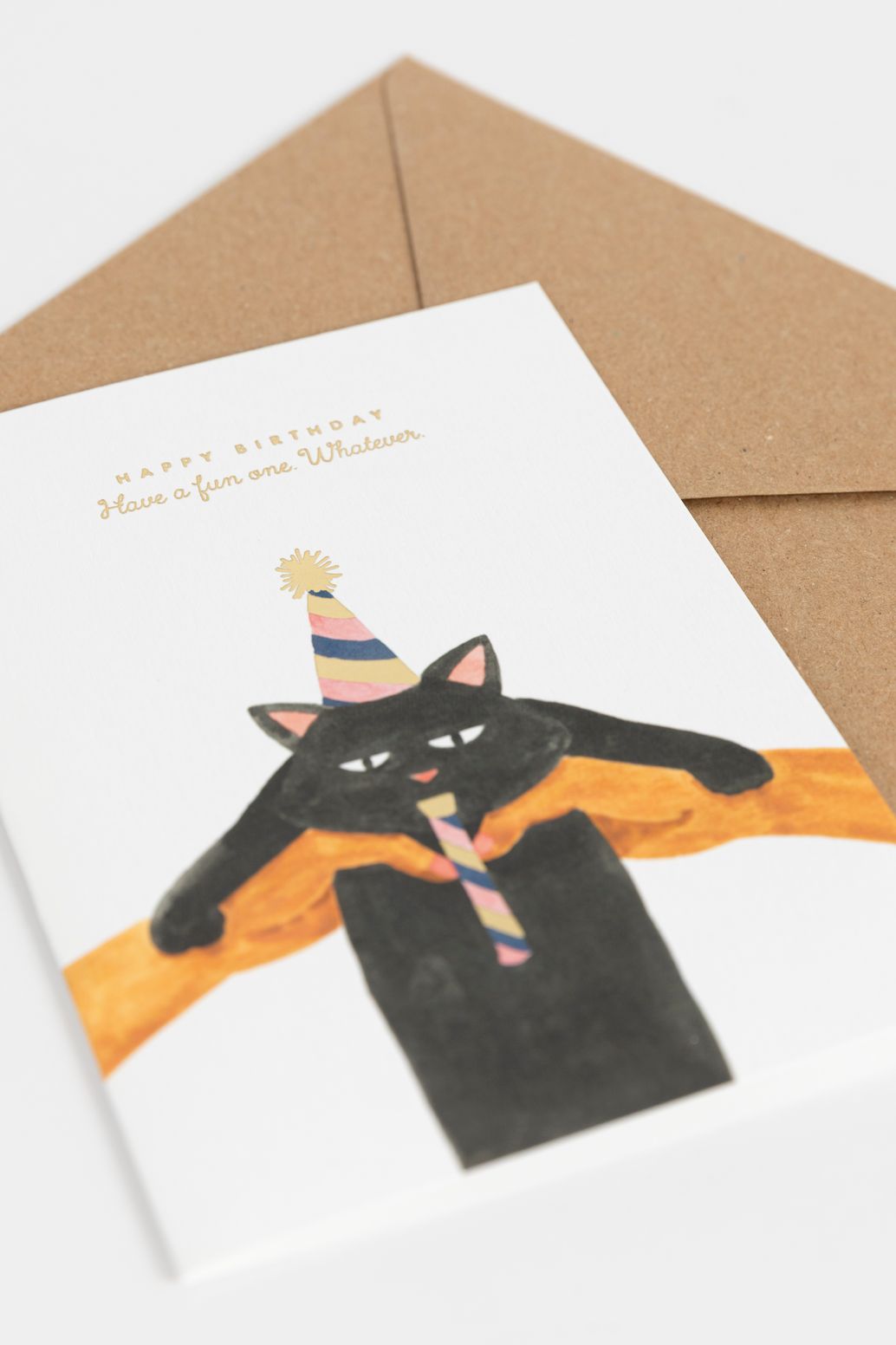 Postkaart Happy Birthday cat