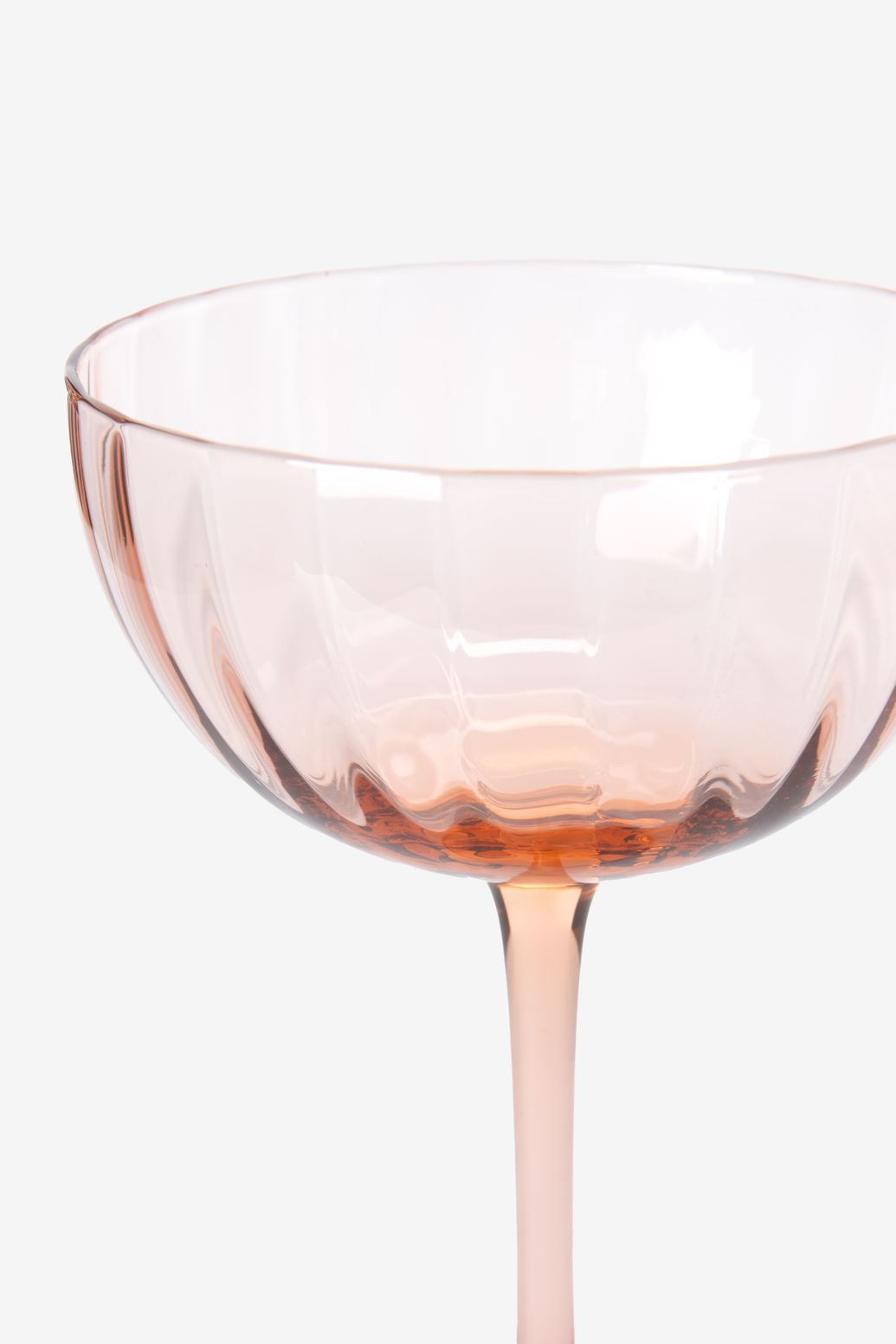 Verres à champagne aspect dentelé - marron clair