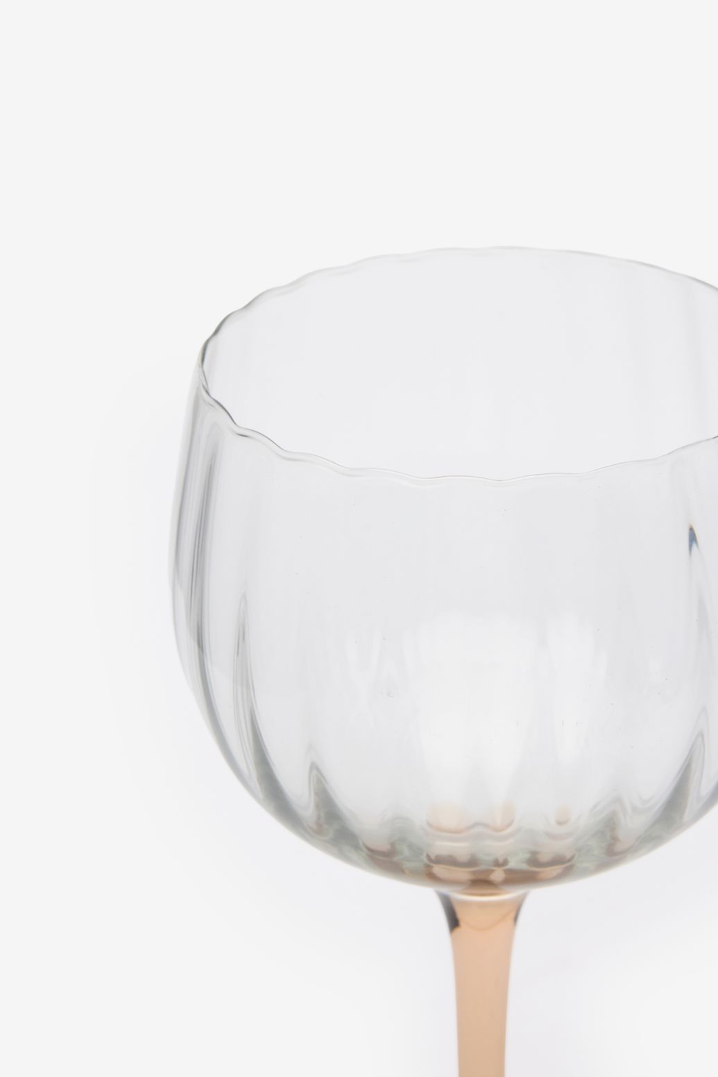 Oranje gin tonic glazen scallop