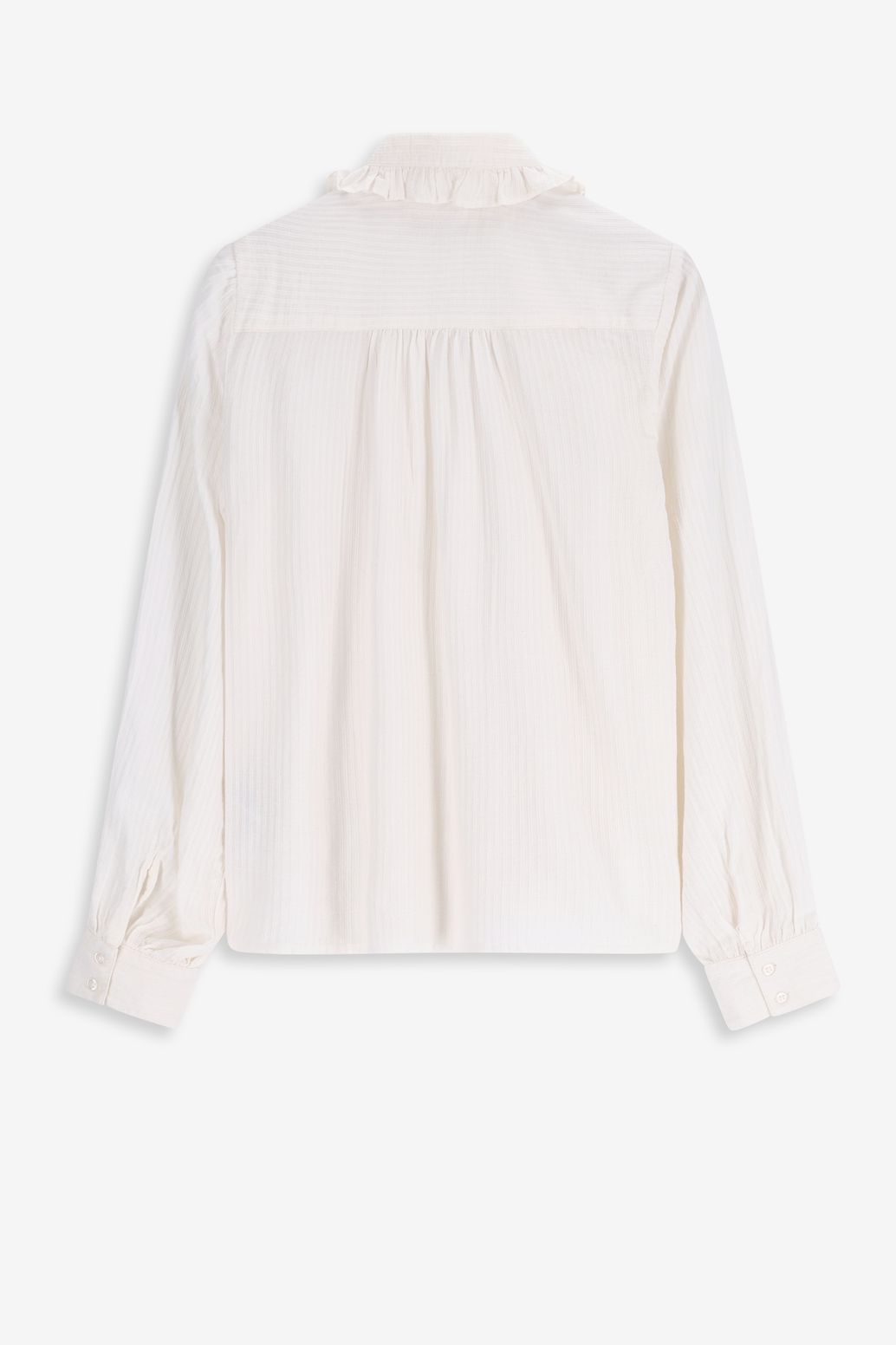 Bluse mit Rüschen-Details - offwhite
