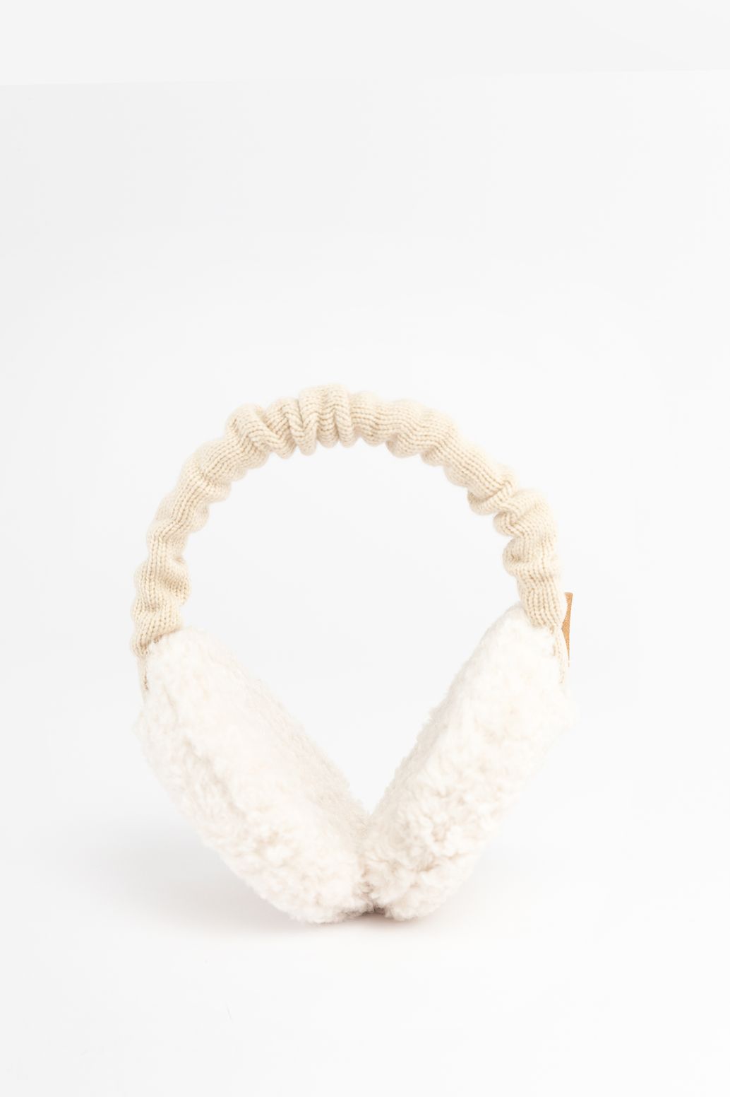 Barts witte teddy oorwarmers