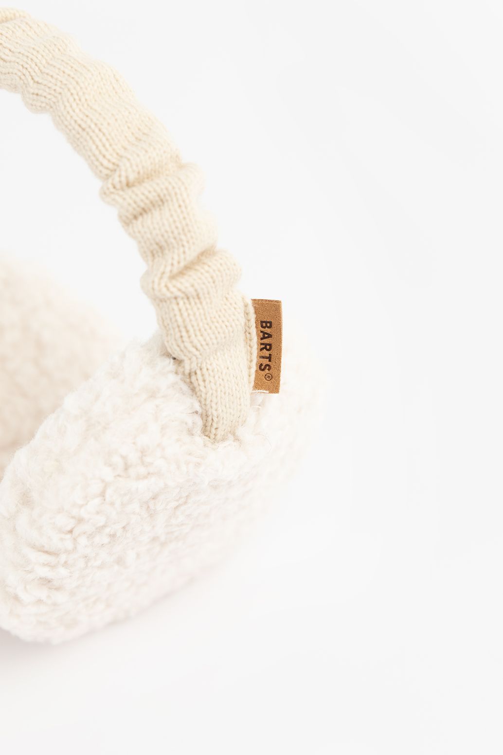 Barts witte teddy oorwarmers