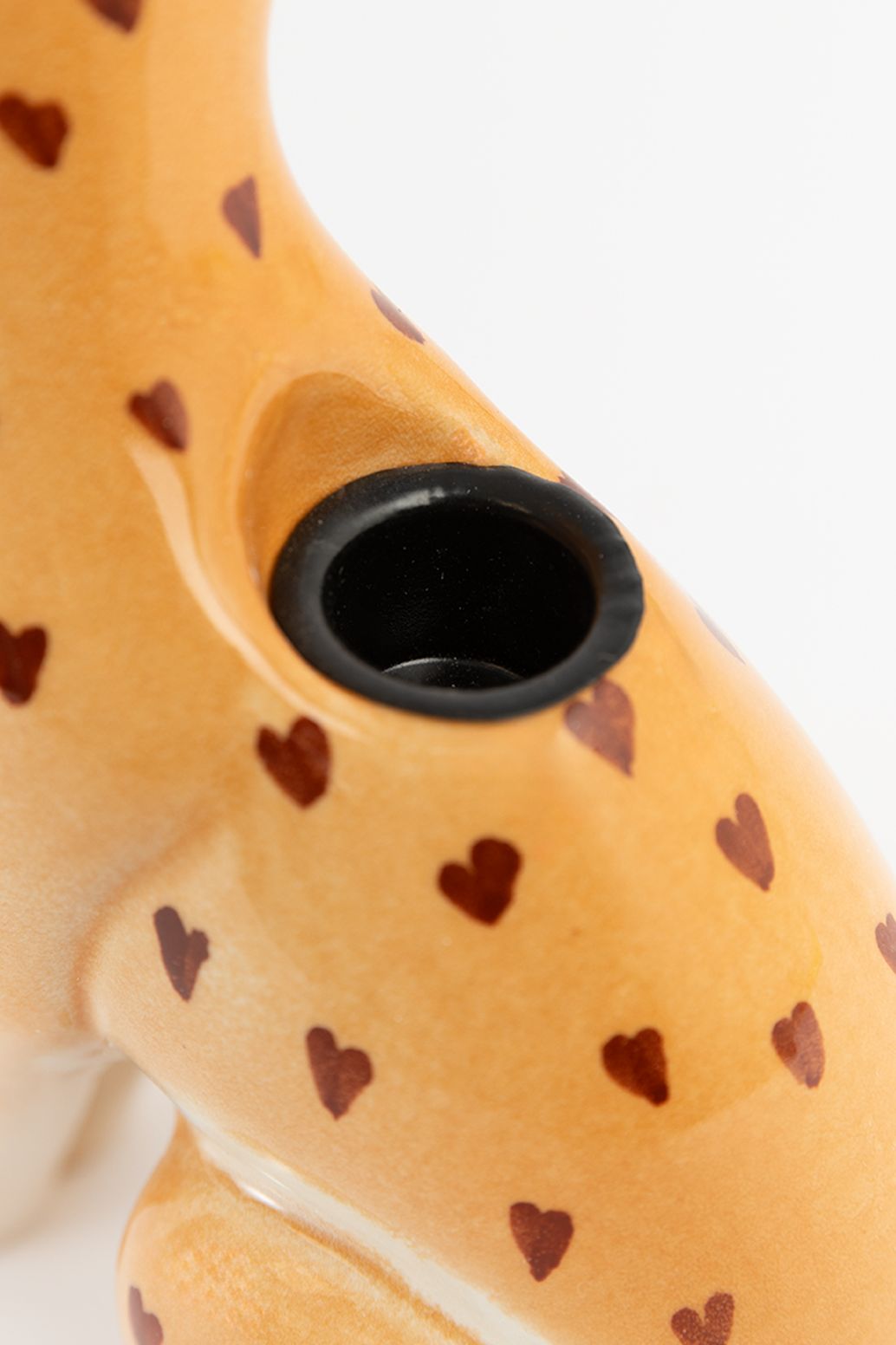 Kerzenhalter Leopard - gelb