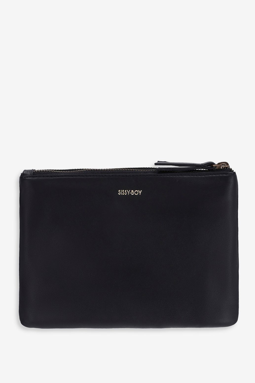 Sac bandoulière en cuir - noir