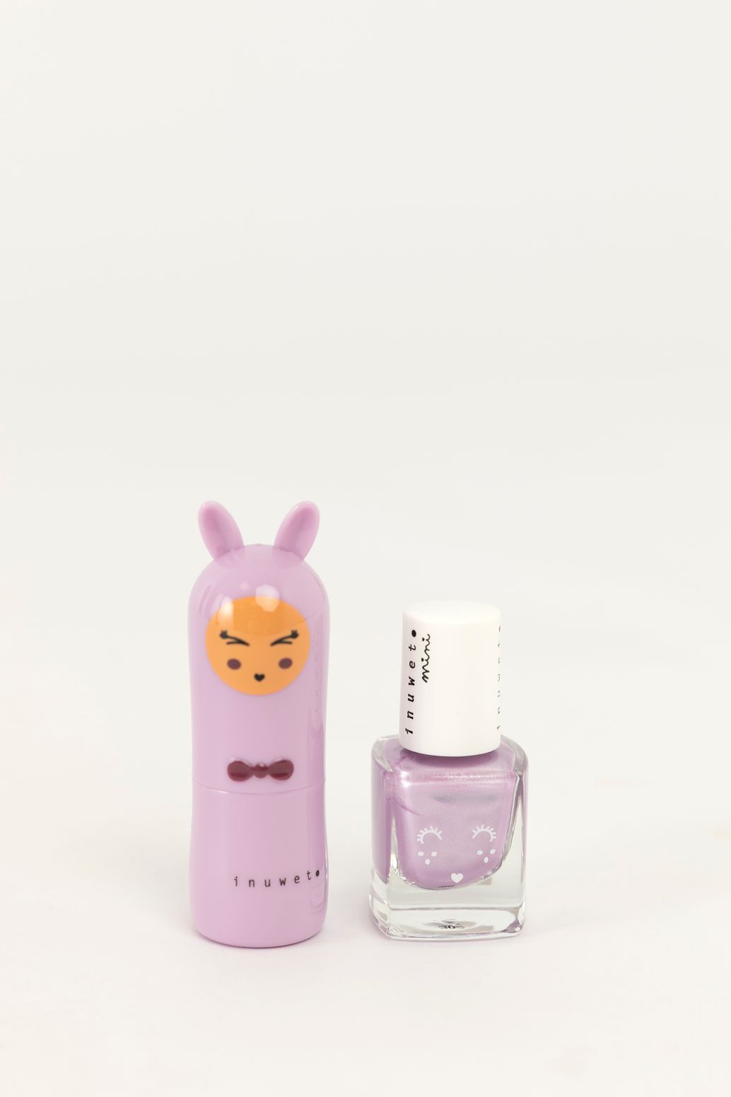 Inuwet lichtpaarse duo make-up set