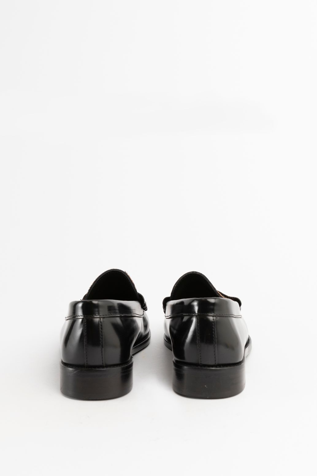 Loafer mit Leoprint - schwarz