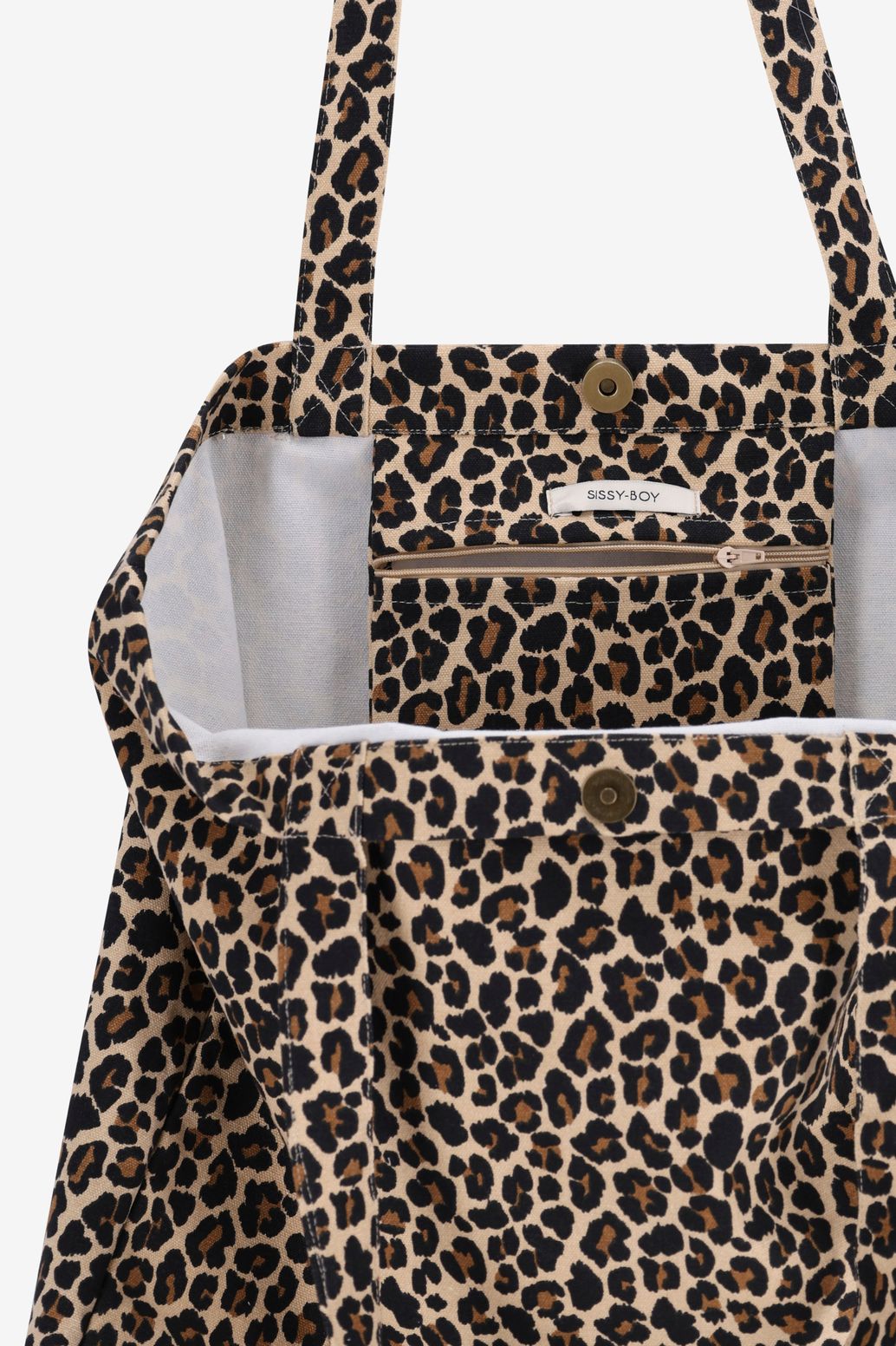 Canvas-Shopper mit Leoprint